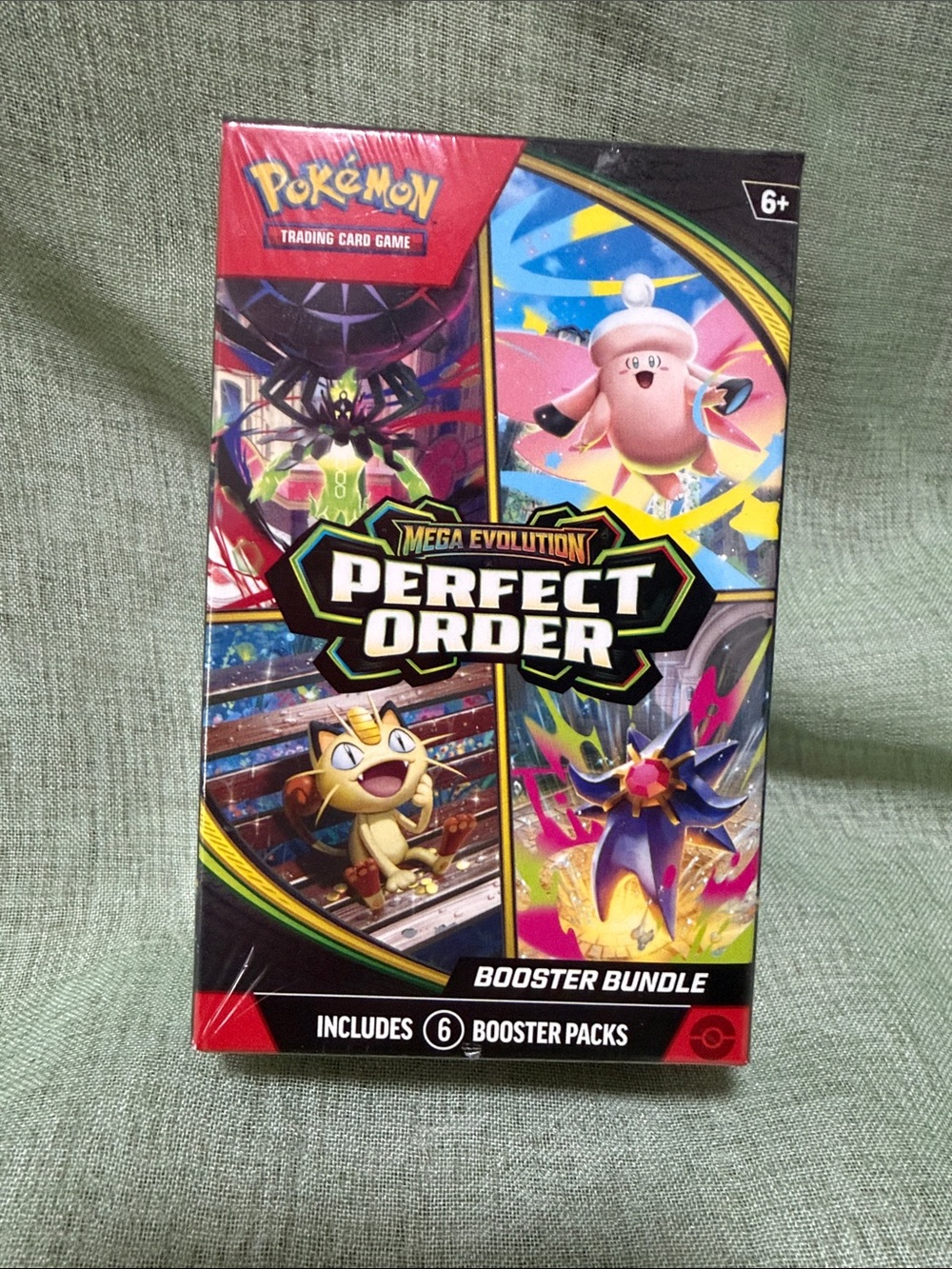Pokémon TCG Mega Evolution Perfect Order 6 Pack Booster Bundle - NEW IN BOX!